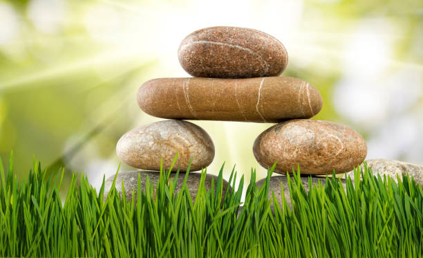 istock Image of stones on sky background closeup 872470694