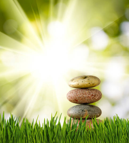 istock Image of stones on sky background closeup 872470716