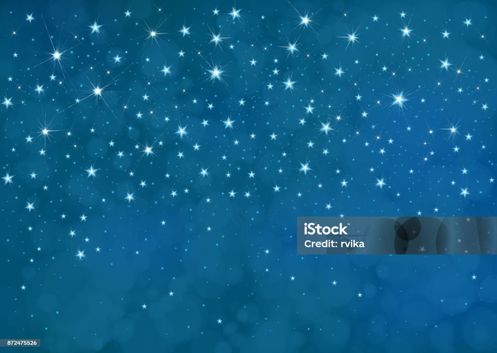 Vector starry  night sky  background. Star - Space stock vector