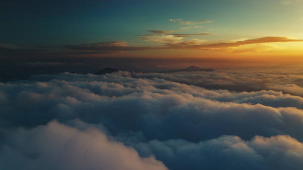 istock Cloud scape above carpathian mountains shot at sunset 872476082