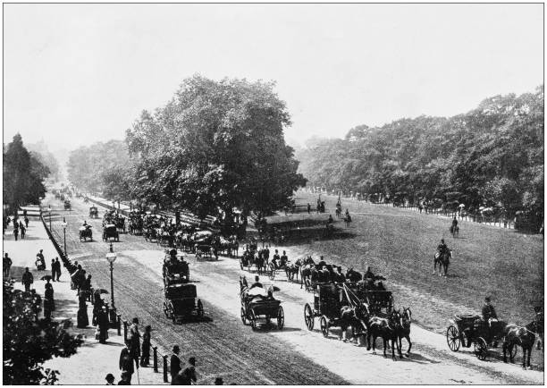istock Antique photograph of London: Hyde Park 872483416