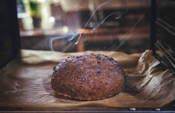 making bread - vintage - old bakery