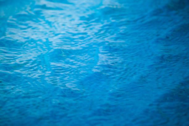 istock Abstract blurred texture of blue wave water in swimming pool. 872487622