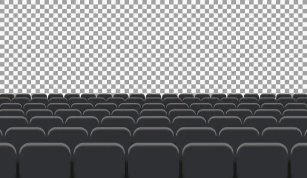 Vector illustration of Rows of Cinema