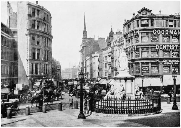 istock Antique photograph of London: Ludgate Hill 872496086