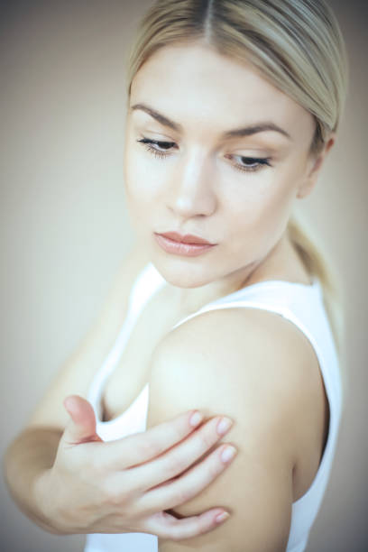 istock Young woman with clean, fresh skin. 872496982