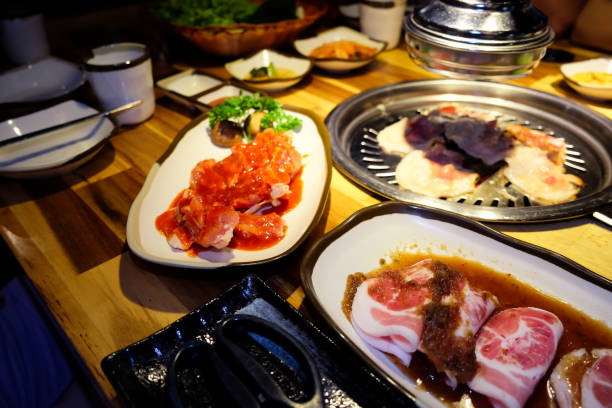 istock Pork Side Raw in Barbecue Party 872497046