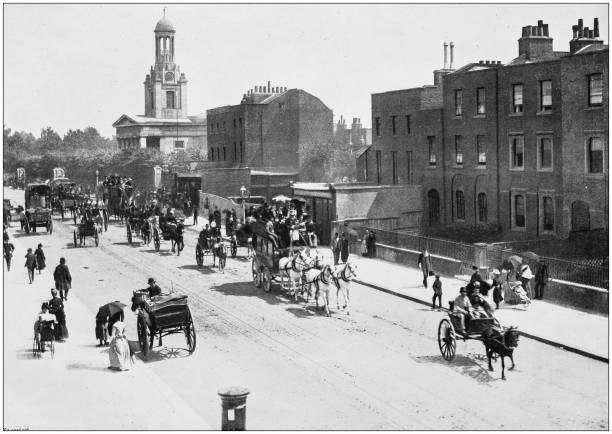 istock Antique photograph of London: Clapham Road 872501826