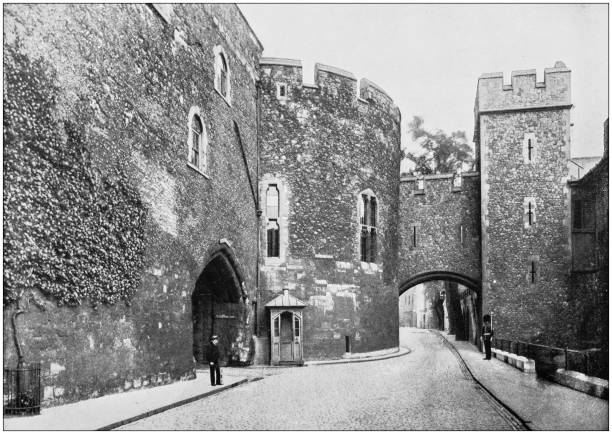 istock Antique photograph of London: The Tower 872523118