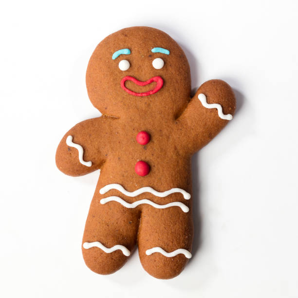 istock Christmas Gingerbreads cookie isolated 872523438