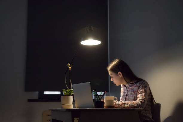 istock Young adult woman study for university project and making notes. 872526556