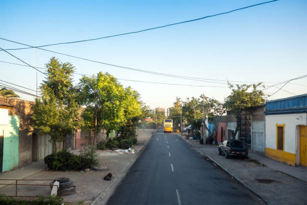 Underclass district Barrio Estacion Central in Santiago, Chile
