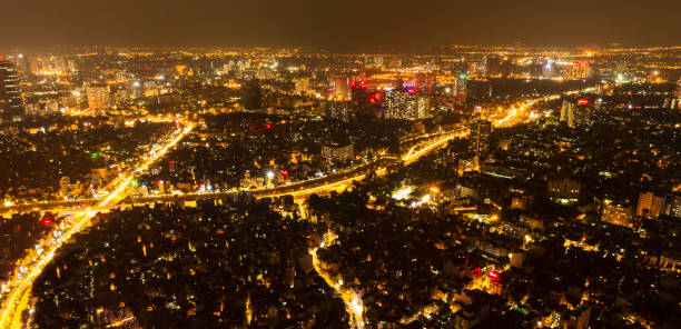 Hanoi city view by twilight period