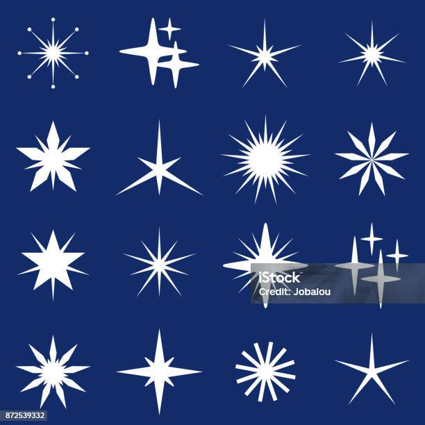 Christmas Stars Stock Illustration - Download Image Now - Star - Space, Star Shape, Christmas