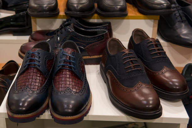 istock Men leather classic shoes collection closeup 872549630