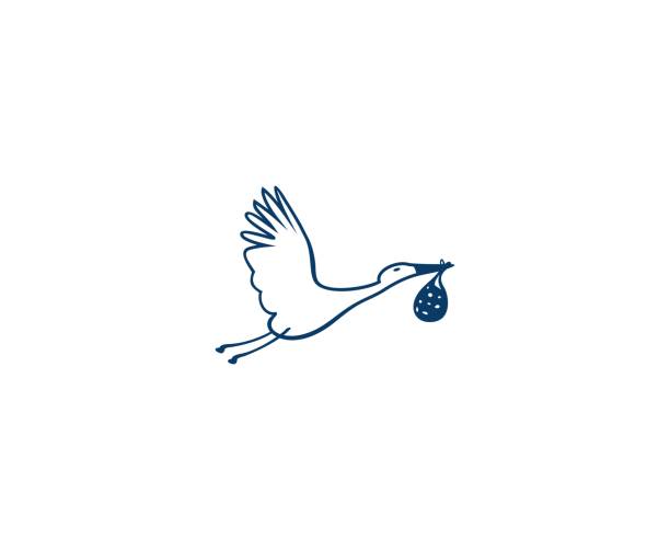 storch-symbol - storchenvogel stock-grafiken, -clipart, -cartoons und -symbole