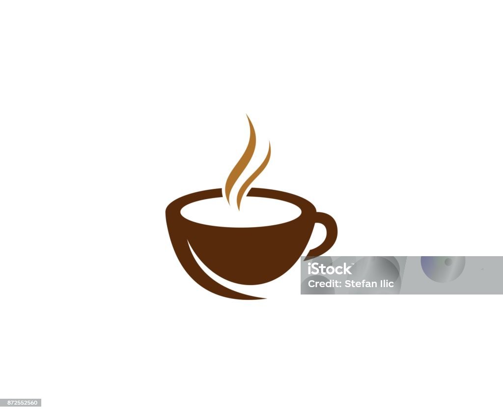 Une icône - clipart vectoriel de Café - Culture agricole libre de droits