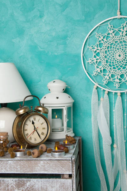 istock Cream crochet doily dream catcher 872564692