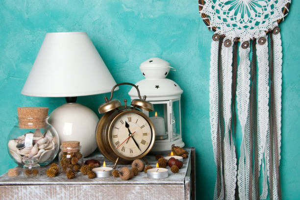 istock Dream catcher and aroma candles 872564806