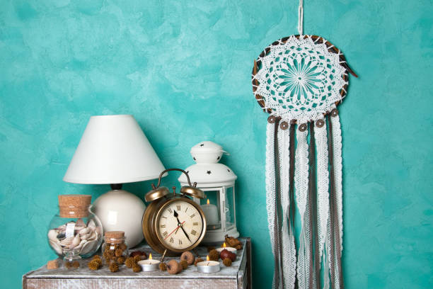 istock Dream catcher and aroma candles 872565412