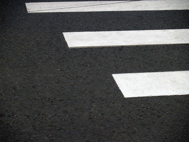 crosswalk markings stock photo