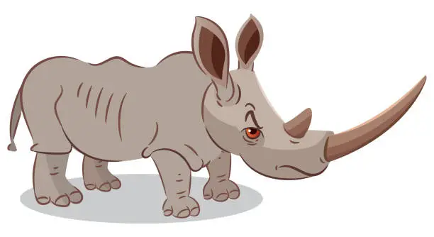 Vector illustration of RHINO