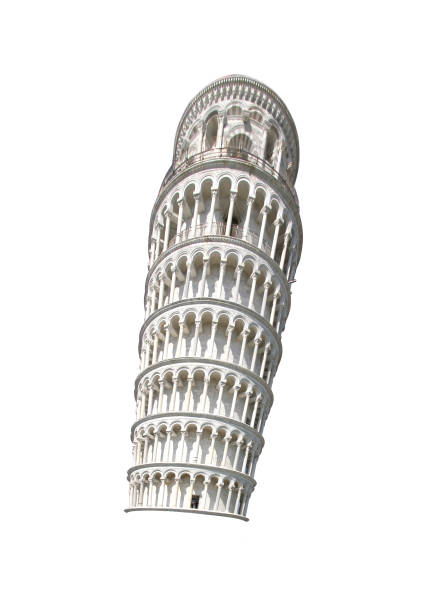 istock Pisa leaning Tower isolated on whitebackground for art design 872569266