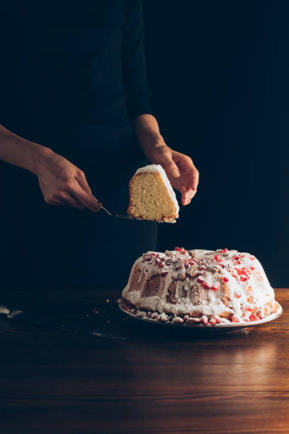 istock piece of traditional christmas cake 872571982