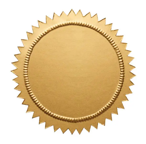Photo of Gold Metallic Seal