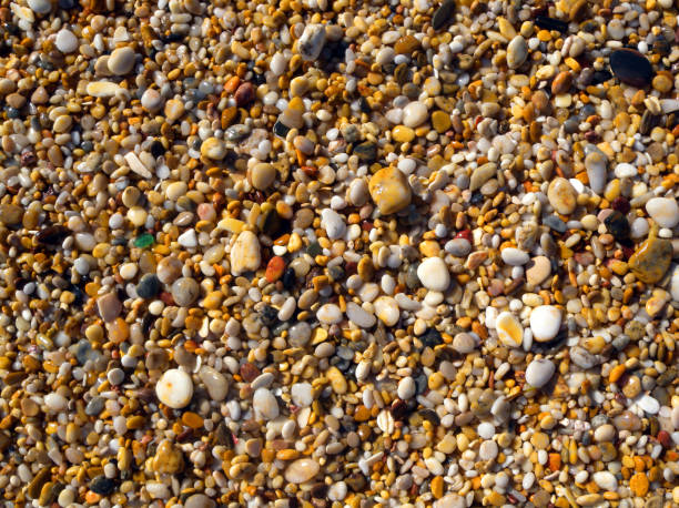 istock Sea stones background - beach pebbles 872575664