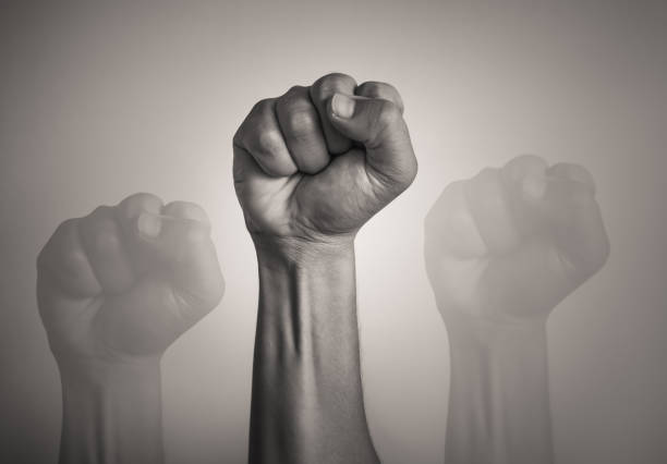 fight for your right! - american sign language imagens e fotografias de stock