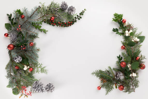 istock christmas frame made of fir branches 872579522