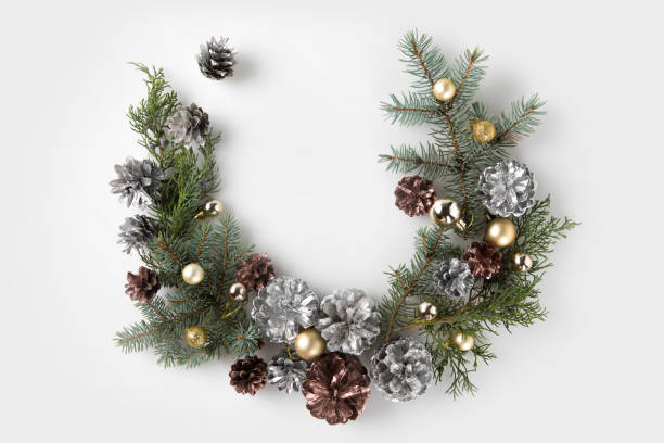 istock christmas wreath made of fir branches 872579804