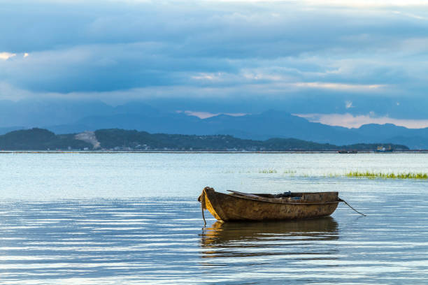 Fishing boat  in Yueqing bay,Zhejiang,China.