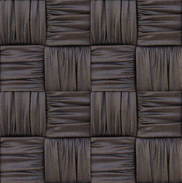 istock dark leather texture of rattan 872593876