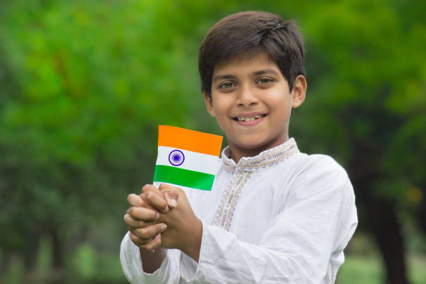 Patriotic Independence Day is annually celebrated on 15 August, as a national holiday in India commemorating the nation's independence from the United Kingdom on 15 August 1947, the UK Parliament passed the Indian hoisting photos stock pictures, royalty-free photos & images