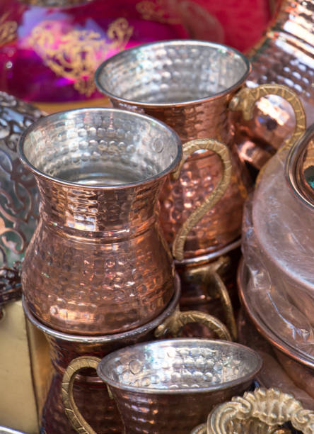 istock Metal mugs made in the old Ottoman style 872600154