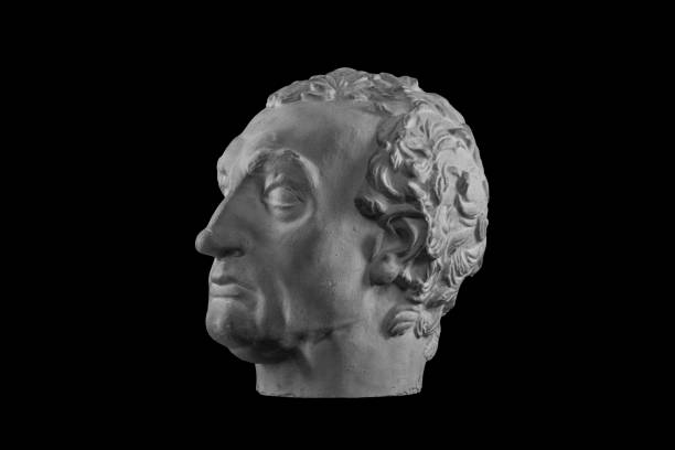 istock White plaster bust sculpture portrait of a man 872604380