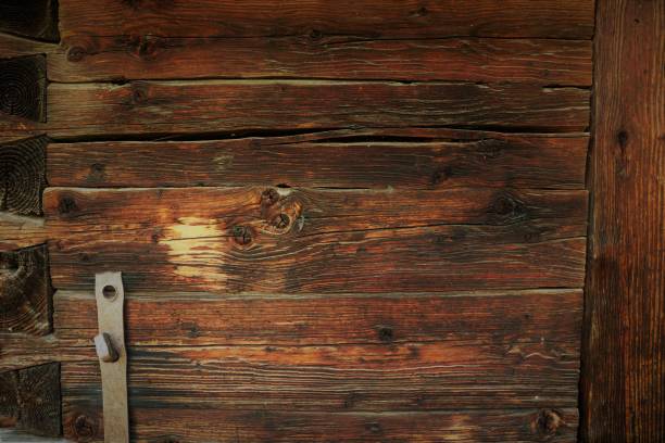 istock Background, wooden retro surface, wall with rivet 872605444
