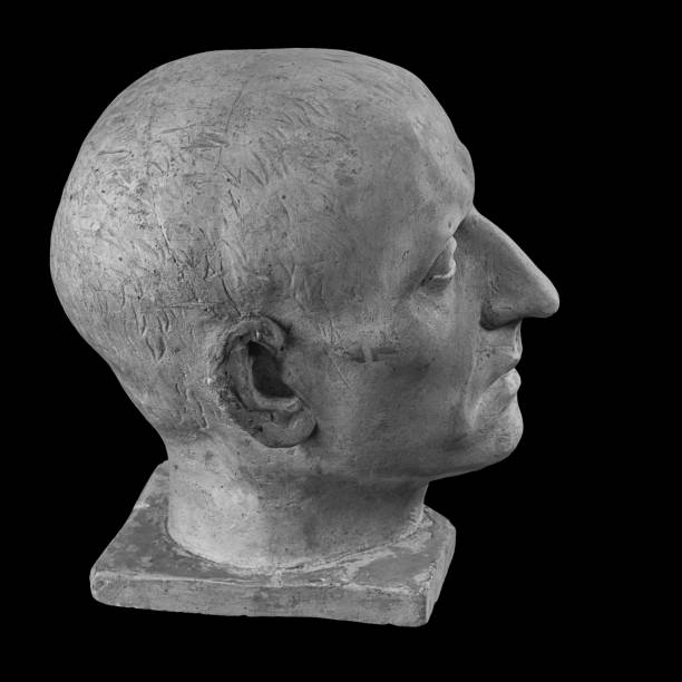 istock White plaster bust sculpture portrait of a man 872608626