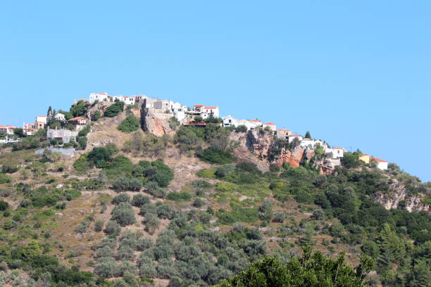 istock Old Alonissos village Chora in Greece 872611444