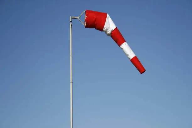 Windsock on the airfield