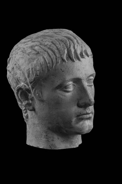 istock White plaster bust sculpture portrait of a young man 872614410