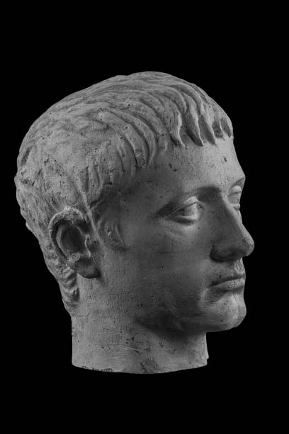 istock White plaster bust sculpture portrait of a young man 872614868