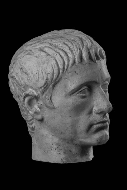 istock White plaster bust sculpture portrait of a young man 872615864