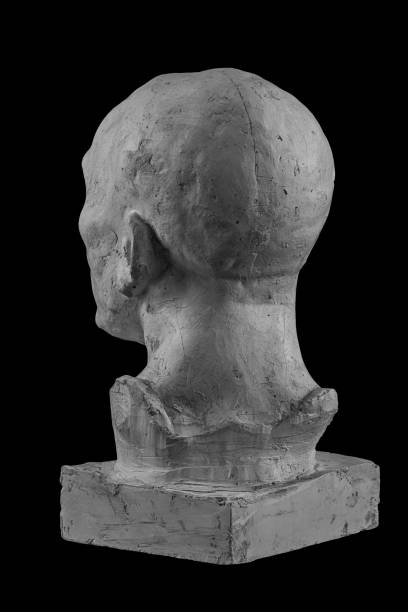 istock White plaster bust sculpture portrait of a young man 872616020
