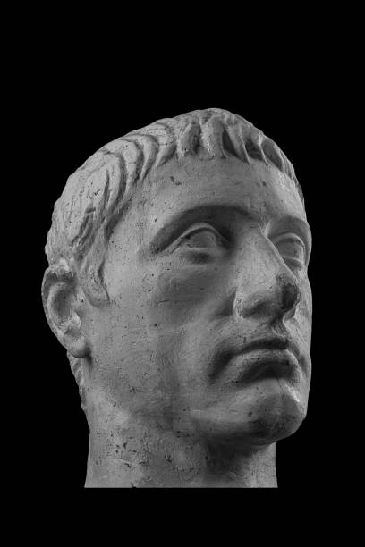 istock White plaster bust sculpture portrait of a young man 872617272