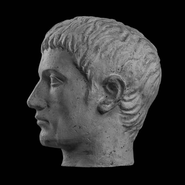 istock White plaster bust sculpture portrait of a young man 872619364