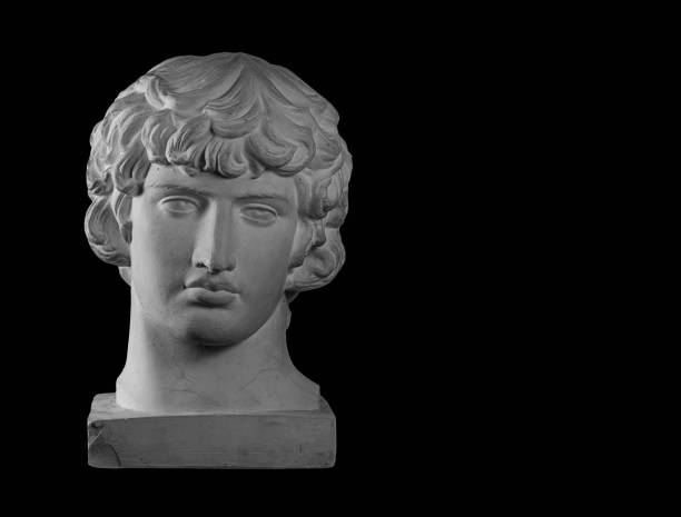 istock White plaster bust sculpture portrait of a young man 872625146