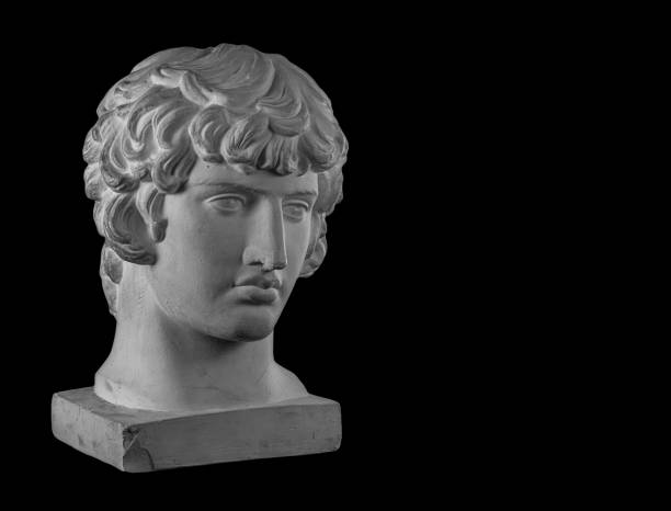 istock White plaster bust sculpture portrait of a young man 872627866